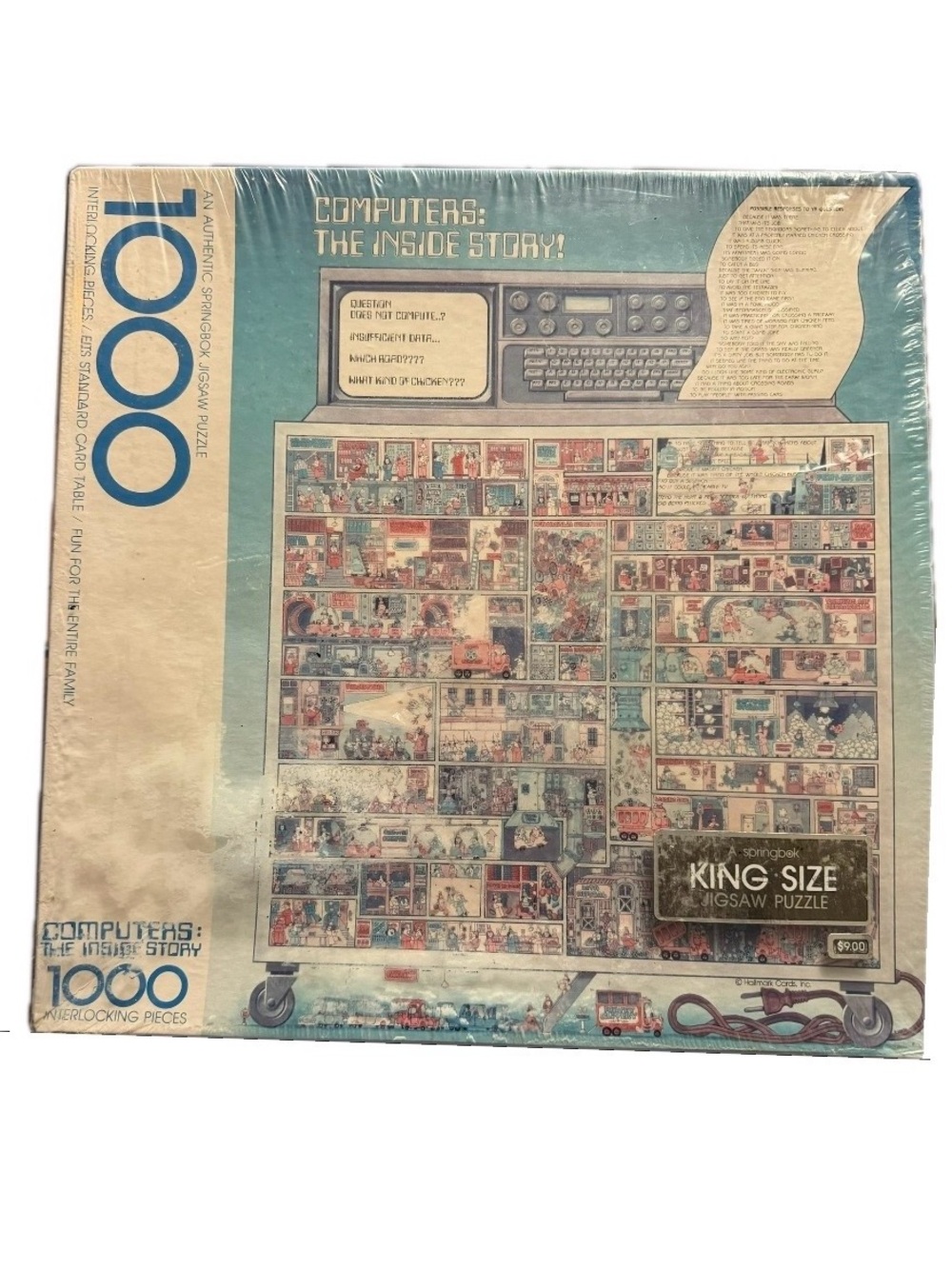 Vintage Springbok 1000 Piece Jigsaw Puzzle Computers The Inside Story NIP Sealed